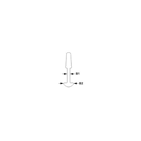 SEASURE special slug slider, Nylon white, length 25mm