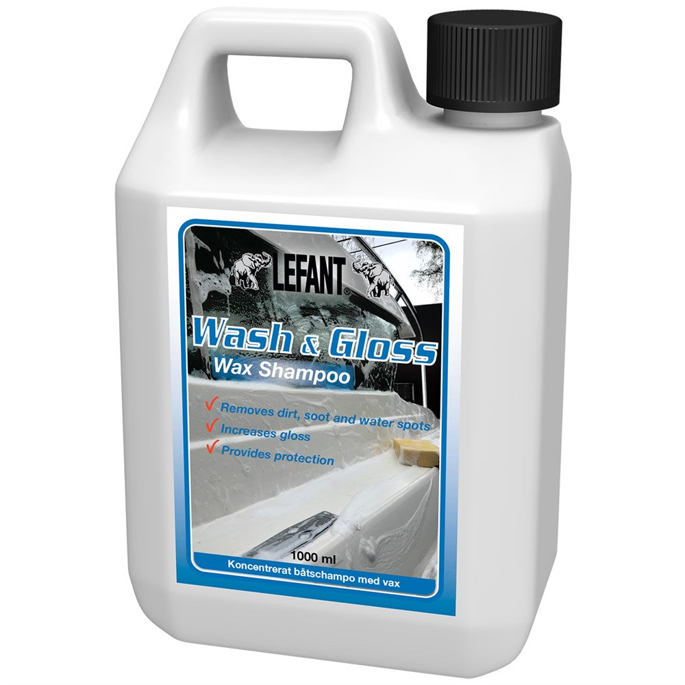 Lefant Wash &amp; Gloss Wax šampūns, 1l