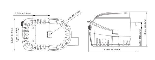 SEAFLO 06 Series 600GPH automātiskais bilžu sūknis