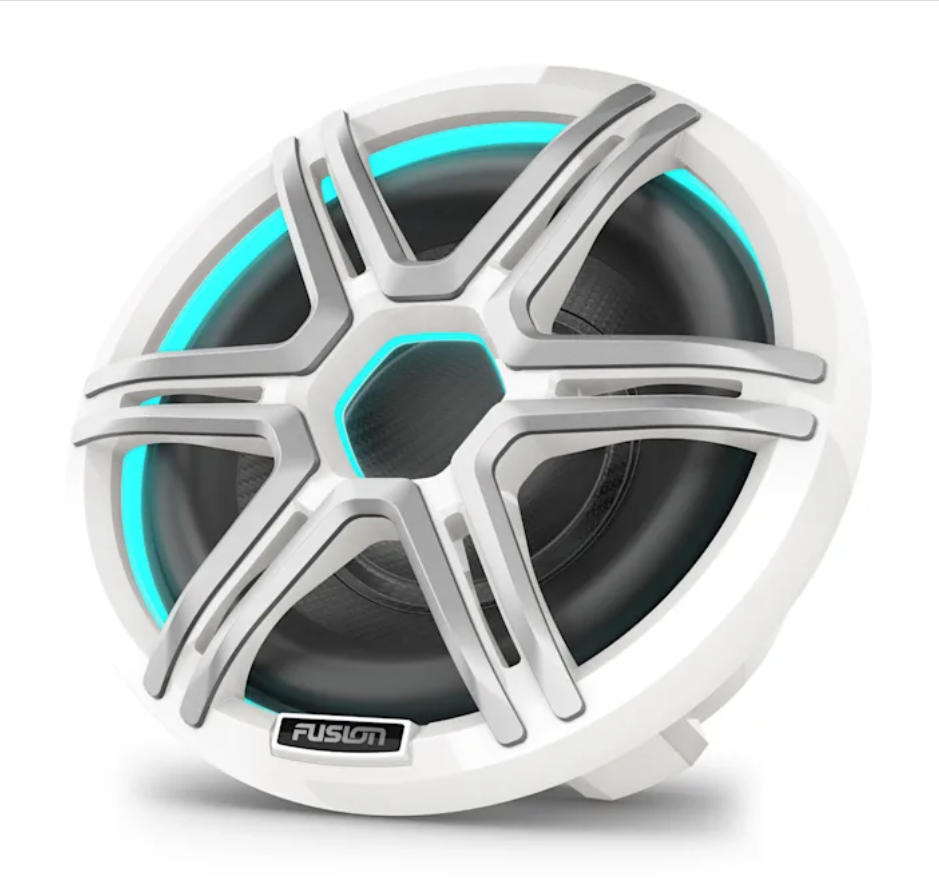 Fusion Apollo™ 10" LED Marine zemfrekvenču skaļrunis ar pelēku sportiska stila aizsargrežģi