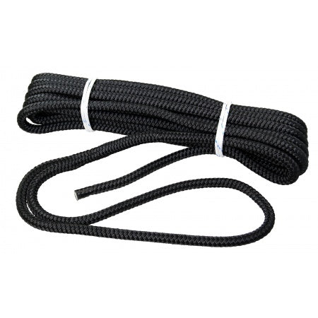 Dockline PES mooring line, black