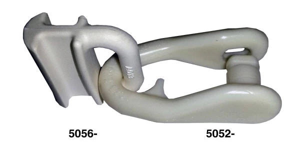 Slide shackle, "Snap on" type