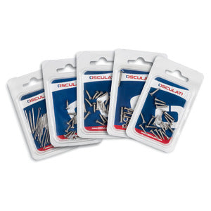 Metāla rievota csk plakana galvas skrūve AISI316 5x20 mm (blisteris 5 gab.)