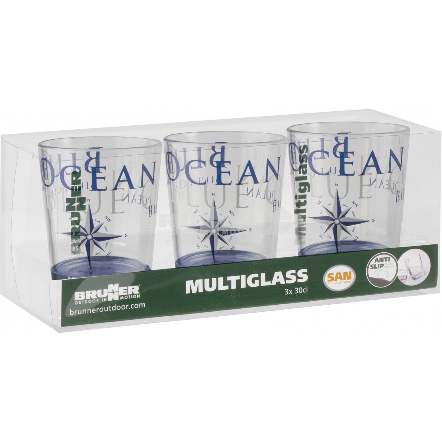 SET MULTIGLASS BLUE OCEAN