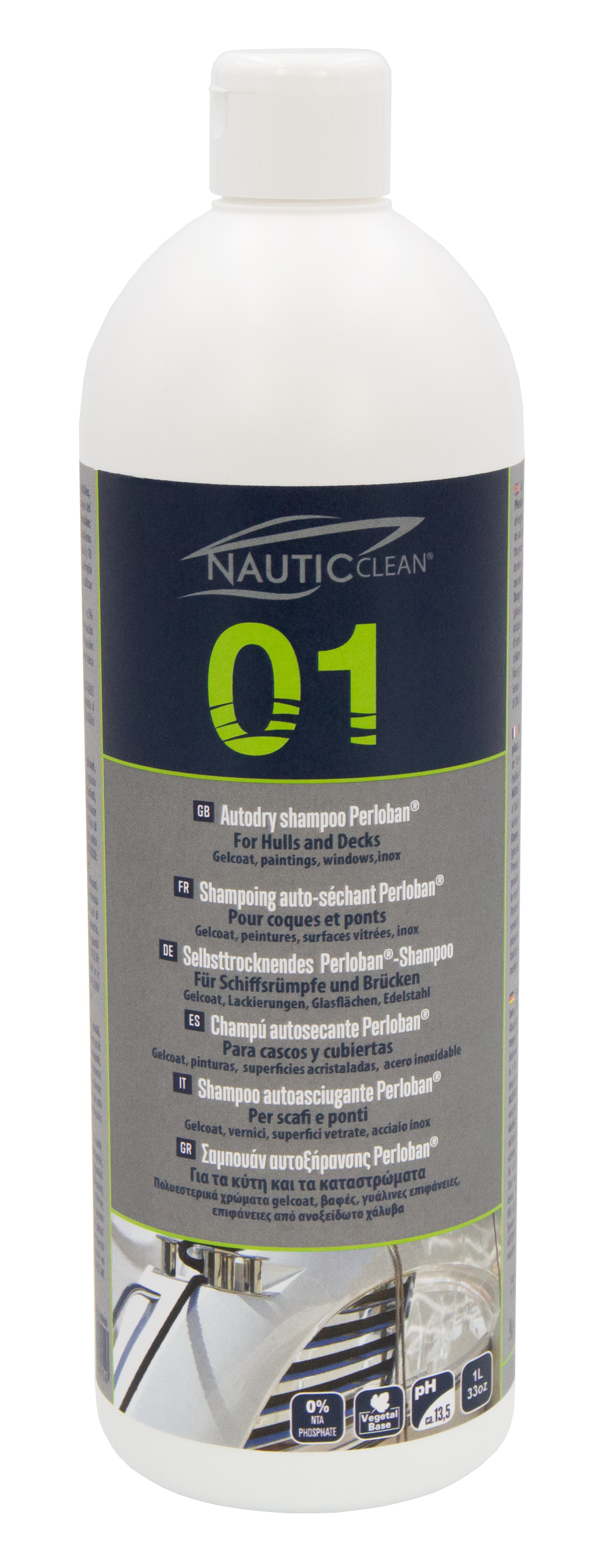 01 Autožāvējošs šampūns Perloban, 1l