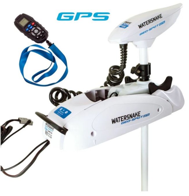 Watersnake Geo-Spot GPS 65 lb/54" ar priekšpuses motora stiprinājumu