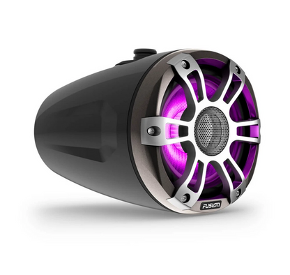 Fusion® Signature Series 3i 6.5" CRGBW Marine Wake Tower Speakers, Black