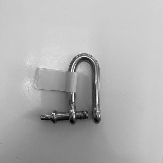 Long shackle with captive pin AISI 316 6 mm