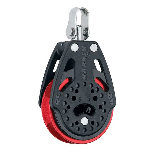 Harken 2135.RED 57mm Carbo Ratchet Block - Red Sheave