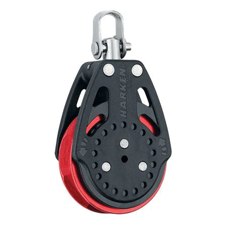 57mm Harken Carbo Ratchamatic Block - Red Sheave - 2625.RED
