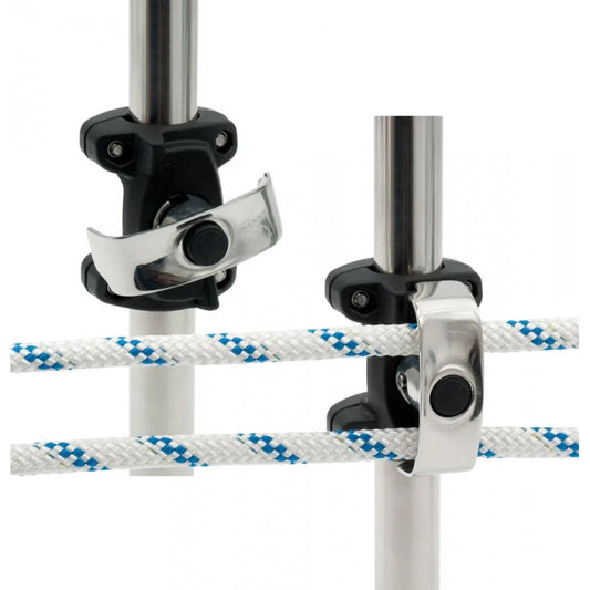 Double Fairlead for endless Code Zero/Gennaker furling line, ø25/30 mm Stanchions