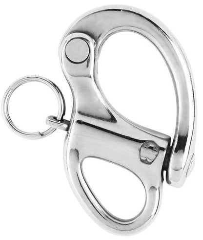 HR Snap shackle with fixed eye, 50 mm