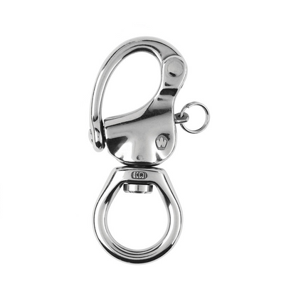 HR snap shackle, large bail, length - 80 mm