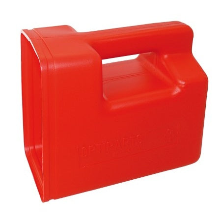 Bailing scoop, plastic, red